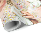 Baby Girl  Wrapping Paper roze Cadeaupapier (Rol Hoek)
