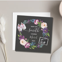 Baby Girl Zwangerschap Aankondiging