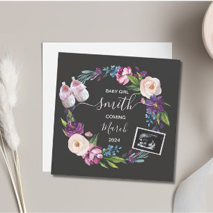 Baby Girl Zwangerschap Aankondiging