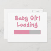 Baby Girllading Briefkaart (Voorkant / Achterkant)