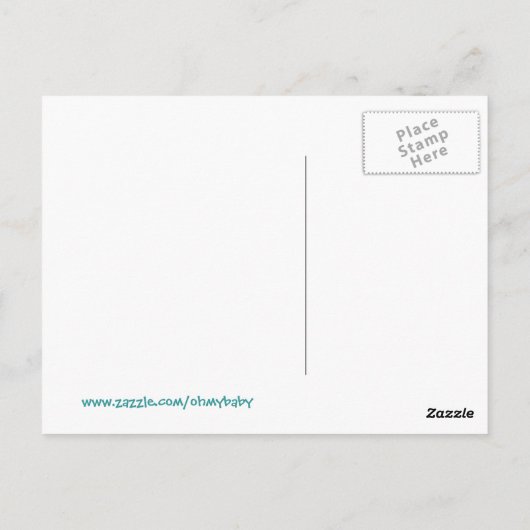 Baby Girllading Briefkaart (Achterkant)