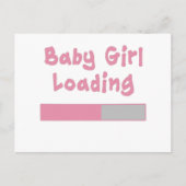 Baby Girllading Briefkaart (Voorkant)