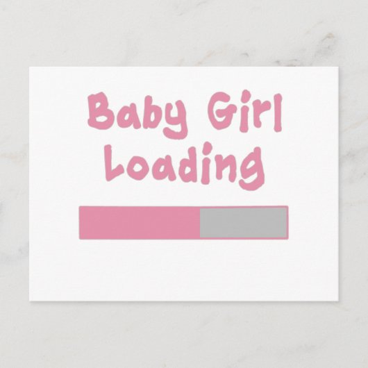 Baby Girllading Briefkaart (Voorkant)