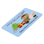Baby Girl's 1e kerstFlex-magneten Magneet (Linkerzijde)