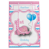 Baby Girl's 1e verjaardag Medium Cadeauzakje (Achterkant)