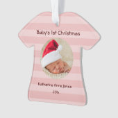 Baby Girl's eerste kerstacrylversiering Ornament (voorkant)