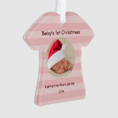 Baby Girl's eerste kerstacrylversiering Ornament (voorkant)