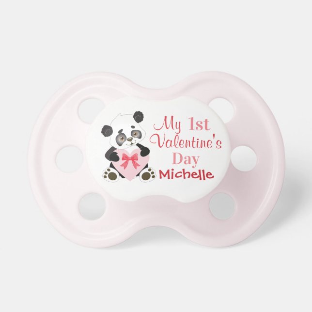 Baby Girl's eerste Valentijnsdag Speen (Voorkant)