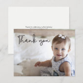 Baby Girl's eerste verjaardag Custom Foto (Voorkant / Achterkant)