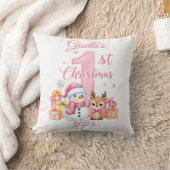 Baby Girl's First Christmas Pillow Kussen (Deken)