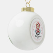 Baby Girl's First Xmas Ornament - Gepersonaliseerd (Links)