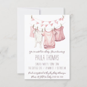 Baby Girls kleren Baby shower Kaart
