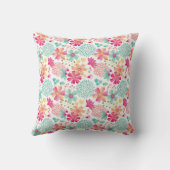 Baby Girls Painted Floral Pattern Neursery Pillow Kussen (Achterkant)
