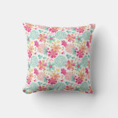 Baby Girls Painted Floral Pattern Neursery Pillow Kussen (Voorkant)