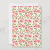 Baby Girls Strawberry Berry First Birthday  Kaart (Achterkant)