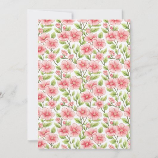 Baby Girls Strawberry Berry First Birthday  Kaart (Achterkant)