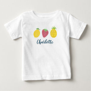Baby Girl's Summer Tropical Fruit Trio T-Shirt