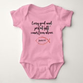 Baby Girl's Tutu-uitrusting met scriptversie Romper (Voorkant)