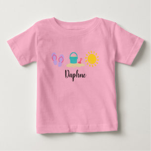 Baby Girls Waterverf Beach Trio T-Shirt