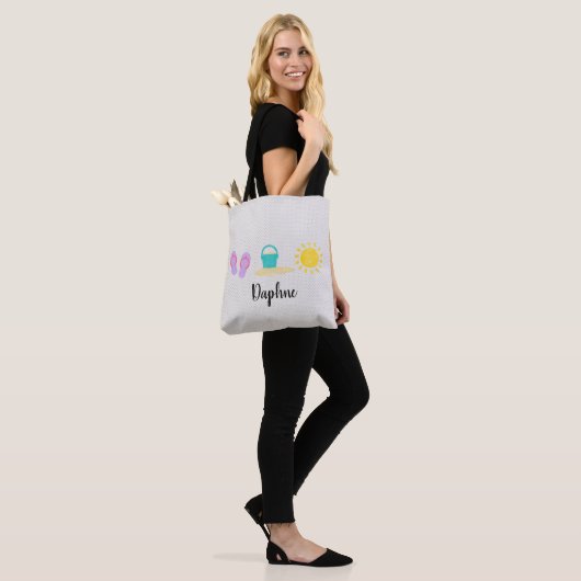 Baby Girls Waterverf Beach Trio Tote Bag (Op model)