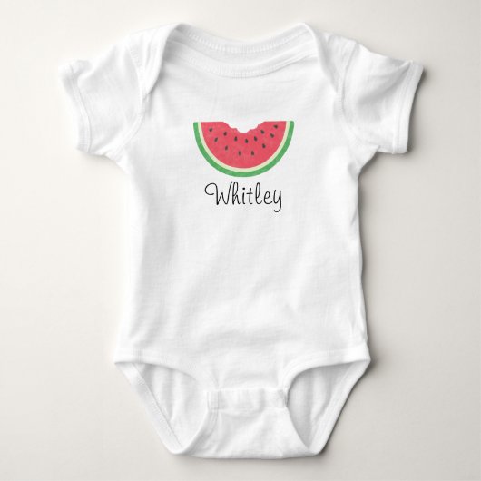 Baby Girls Waterverf Watermelon Romper (Voorkant)
