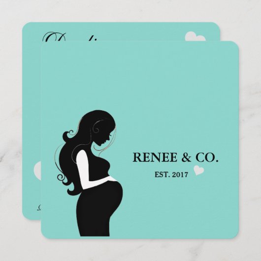 Baby Glam Shower Celebration Sprinkle Party Kaart (Voorkant / Achterkant)