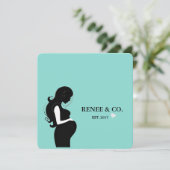 Baby Glam Shower Celebration Sprinkle Party Kaart (Staand voorkant)