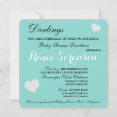 Baby Glam Shower Celebration Sprinkle Party Kaart (Achterkant)