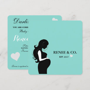 Baby Glam Shower Celebration Sprinkle Party Kaart