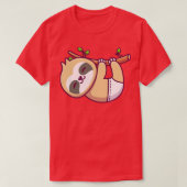 Baby-gleuf op bomen en ondergoed t-shirt (Design voorkant)