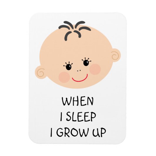 Baby glimlach magneet (Verticaal)