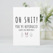 Baby Glückwunsch Karte zur Geburt - Reproduced Kaart (Staand voorkant)