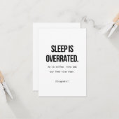 Baby Glückwunsch Karte zur Geburt - Sleep Kaart (Voorkant / Achterkant in situ)