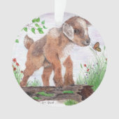Baby Goat Acrylic Ornament (voorkant)