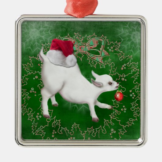 Baby Goat Cute Animal Ornament (Voorkant)