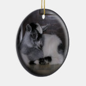 BABY GOAT GRAY/WHITE CHRISTMAS ORNAMENT (Rechts)