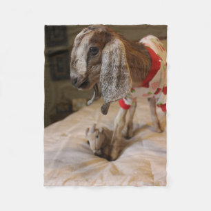 Baby Goat Pajama Party Fleece Blanket Deken