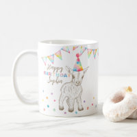 Baby Goat Party Animal Birthday Coffee Mok