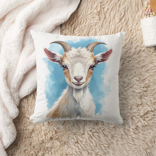 Baby Goat Smiling Kussen (Deken)