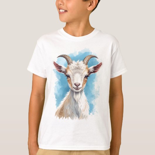Baby Goat Smiling T-shirt (Voorkant)