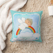 Baby Godson Cadeau Communie Doop Lief Engel Kussen (Deken)