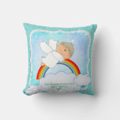 Baby Godson Cadeau Communie Doop Lief Engel Kussen (Voorkant)