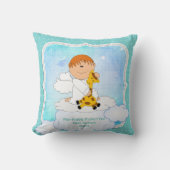 Baby Godson Gift Communion Baptism Cute Angel Kussen (Voorkant)