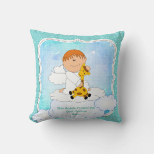 Baby Godson Gift Communion Baptism Cute Angel Kussen