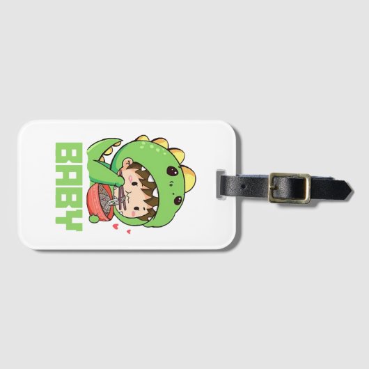 baby Godzilla Bagagelabel (Voorkant (horizontaal))