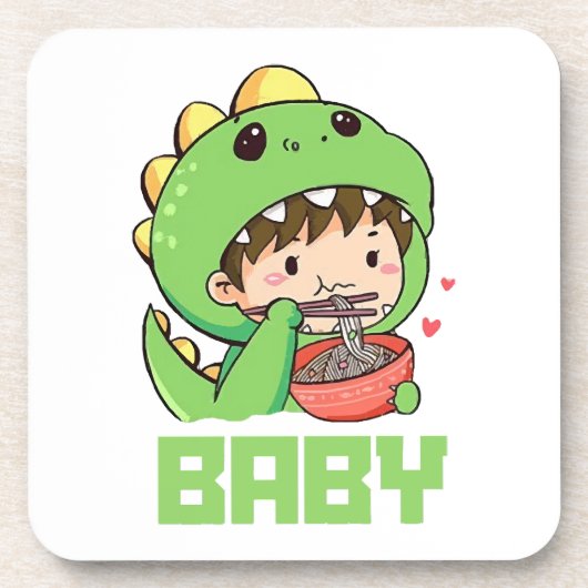 baby godzilla bier onderzetter (Voorkant)
