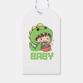 baby Godzilla Cadeaulabel (Achterkant)