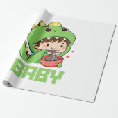 baby godzilla cadeaupapier (Uitgerold)