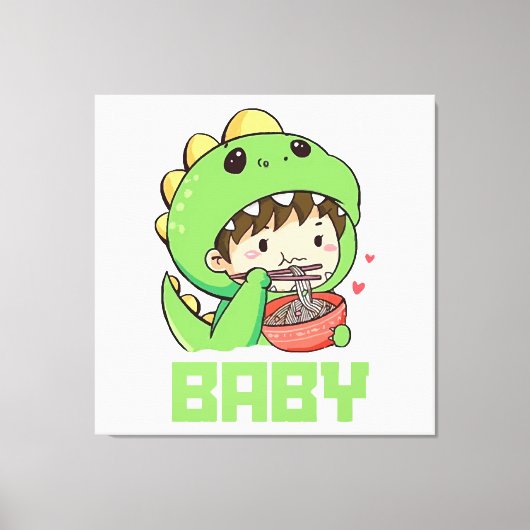 baby Godzilla Canvas Afdruk (Voorkant)