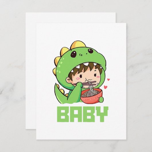 baby Godzilla Informatiekaartje (Voorkant / Achterkant)